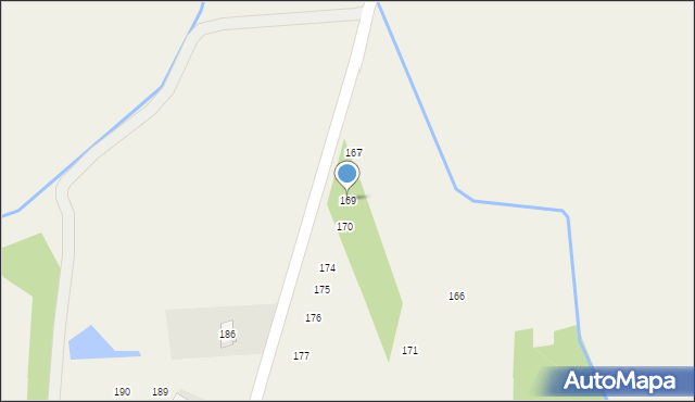 Łysaków, Łysaków, 169, mapa Łysaków