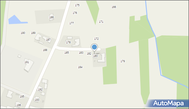 Łysaków, Łysaków, 181, mapa Łysaków