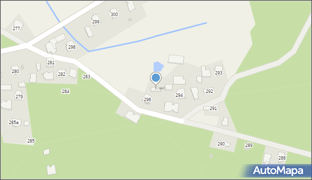 Łysaków, Łysaków, 295, mapa Łysaków