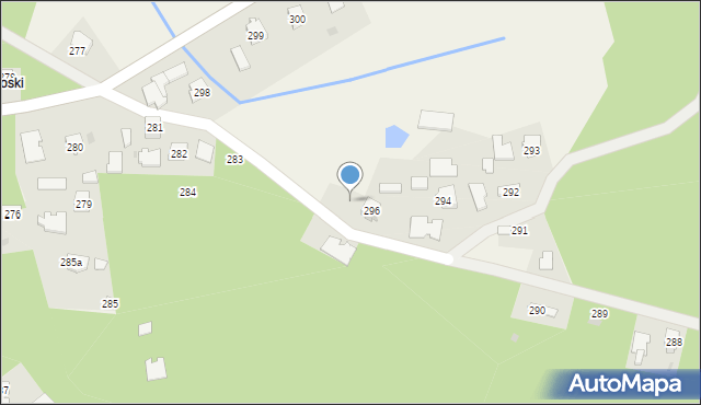 Łysaków, Łysaków, 297, mapa Łysaków