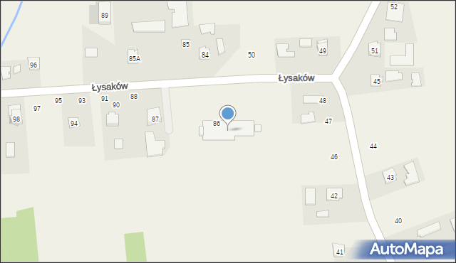 Łysaków, Łysaków, 48, mapa Łysaków