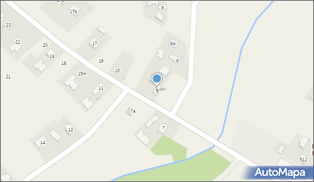 Łysaków, Łysaków, 8, mapa Łysaków
