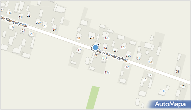 Łysaków Kawęczyński, Łysaków Kawęczyński, 16, mapa Łysaków Kawęczyński
