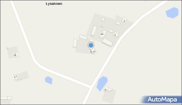 Łysakowo, Łysakowo, 5, mapa Łysakowo