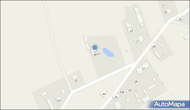 Łysakowo, Łysakowo, 16, mapa Łysakowo