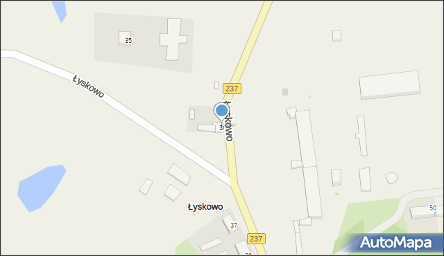 Łyskowo, Łyskowo, 36, mapa Łyskowo