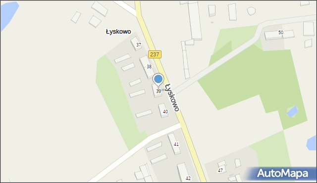 Łyskowo, Łyskowo, 39, mapa Łyskowo