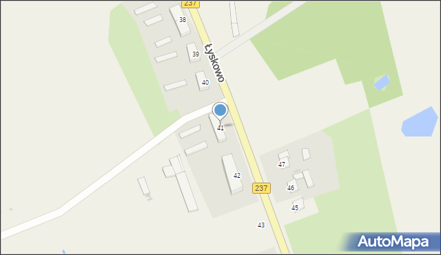 Łyskowo, Łyskowo, 41, mapa Łyskowo