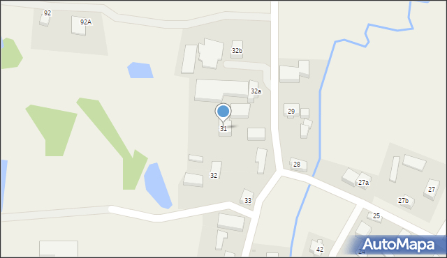 Łyśniewo Sierakowickie, Łyśniewo Sierakowickie, 31, mapa Łyśniewo Sierakowickie