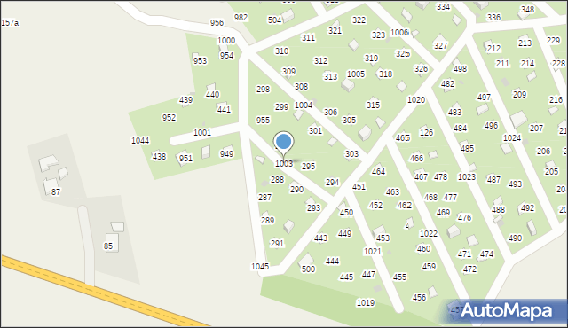 Łysokanie, Łysokanie, 1003, mapa Łysokanie