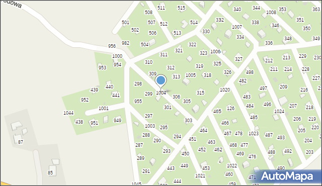 Łysokanie, Łysokanie, 1004, mapa Łysokanie