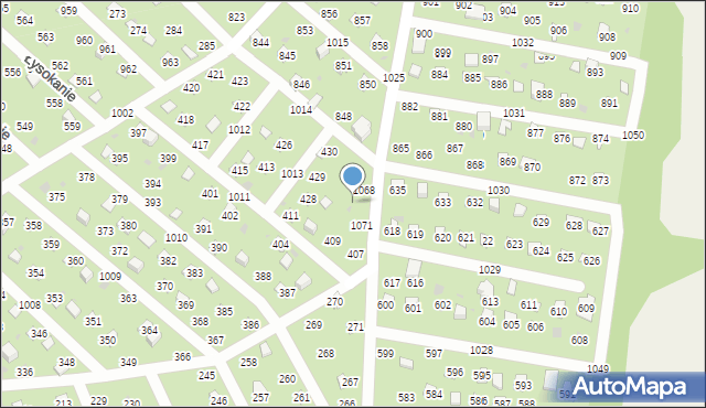 Łysokanie, Łysokanie, 1069, mapa Łysokanie