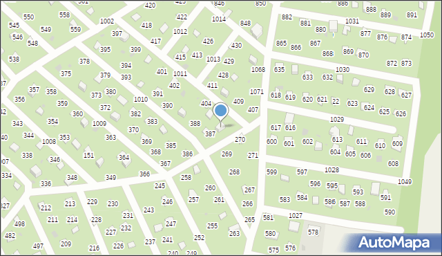 Łysokanie, Łysokanie, 406, mapa Łysokanie