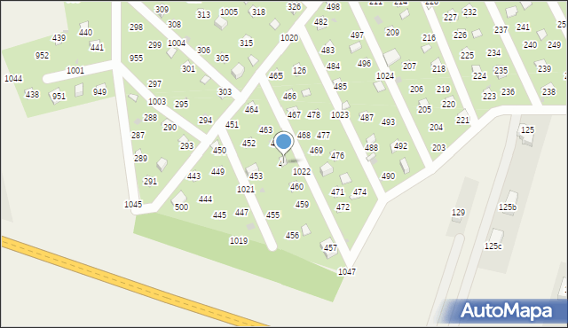 Łysokanie, Łysokanie, 461, mapa Łysokanie