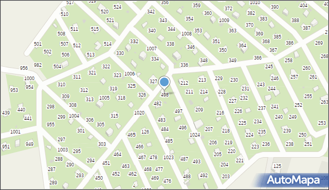 Łysokanie, Łysokanie, 498, mapa Łysokanie