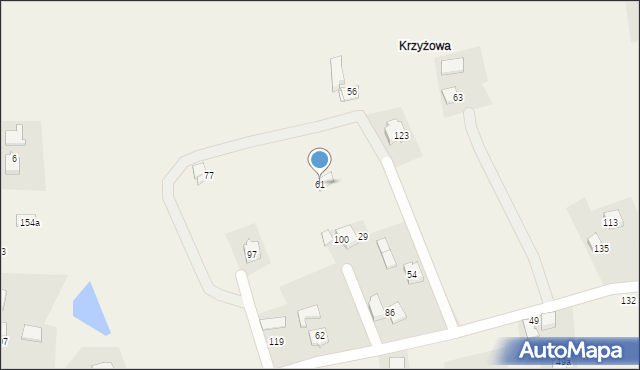 Łysokanie, Łysokanie, 61, mapa Łysokanie