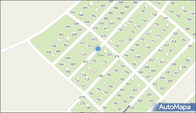 Łysokanie, Łysokanie, 722, mapa Łysokanie