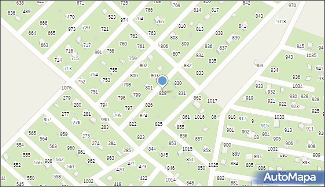 Łysokanie, Łysokanie, 828, mapa Łysokanie