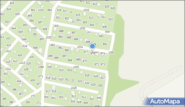 Łysokanie, Łysokanie, 876, mapa Łysokanie