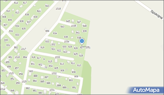 Łysokanie, Łysokanie, 927, mapa Łysokanie