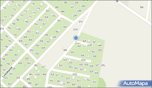 Łysokanie, Łysokanie, 944, mapa Łysokanie