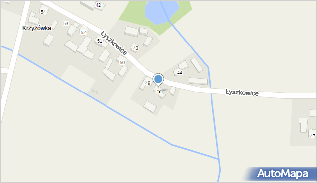 Łyszkowice, Łyszkowice, 48, mapa Łyszkowice