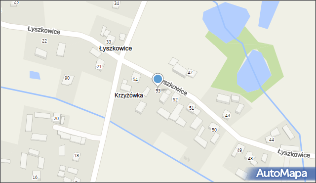 Łyszkowice, Łyszkowice, 53, mapa Łyszkowice