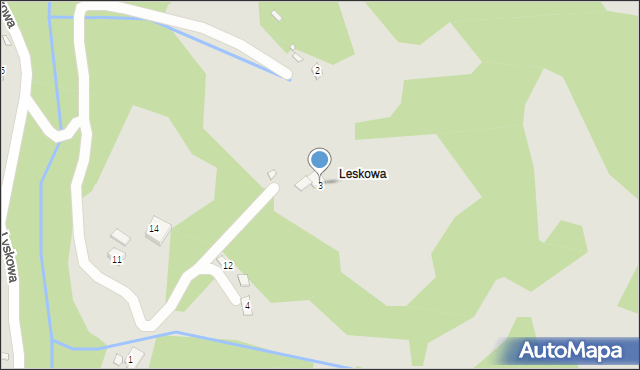 Piwniczna-Zdrój, Lyskowa, 3, mapa Piwniczna-Zdrój