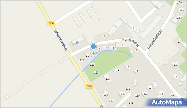 Słomczyn, Łyczyńska, 9A, mapa Słomczyn