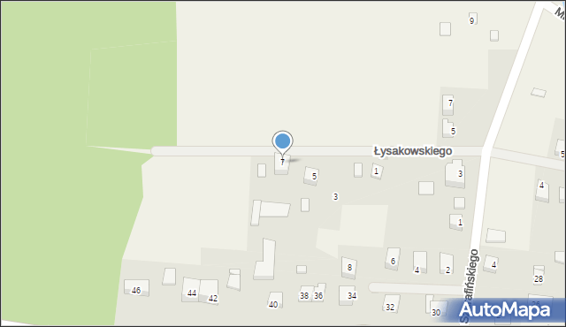 Strzepcz, Łysakowskiego Bernarda, 7, mapa Strzepcz