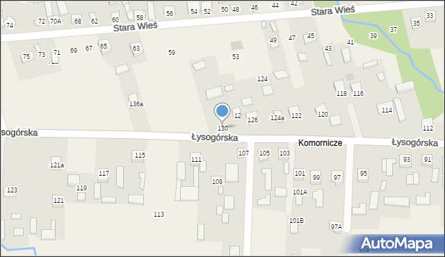 Wilków, Łysogórska, 130, mapa Wilków
