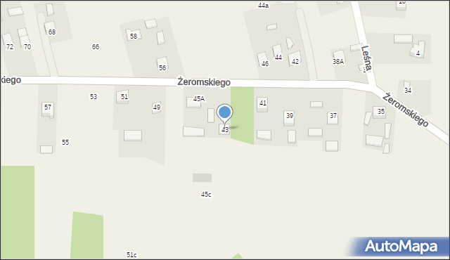 Wilków, Łysogórska, 43, mapa Wilków