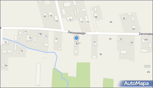 Wilków, Łysogórska, 63, mapa Wilków