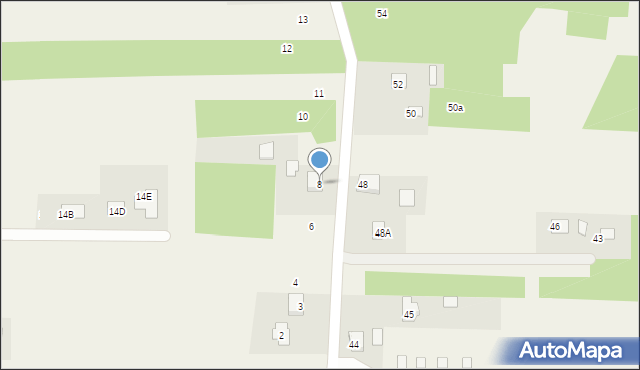 Wilków, Łysogórska, 8, mapa Wilków