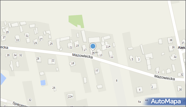 Aleksandrówka, Mazowiecka, 15, mapa Aleksandrówka