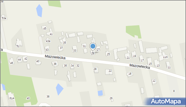 Aleksandrówka, Mazowiecka, 29, mapa Aleksandrówka