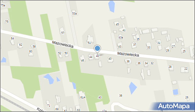 Aleksandrówka, Mazowiecka, 42, mapa Aleksandrówka