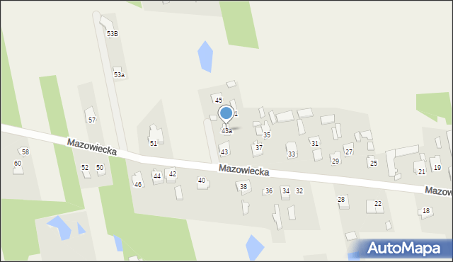 Aleksandrówka, Mazowiecka, 43a, mapa Aleksandrówka
