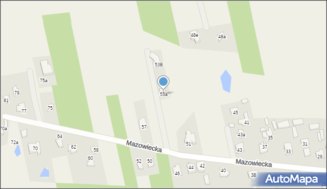 Aleksandrówka, Mazowiecka, 53a, mapa Aleksandrówka