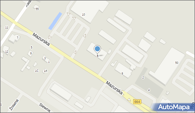 Augustów, Mazurska, 6, mapa Augustów