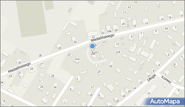 Baranowo, Madalińskiego Antoniego Józefa, gen., 15a, mapa Baranowo