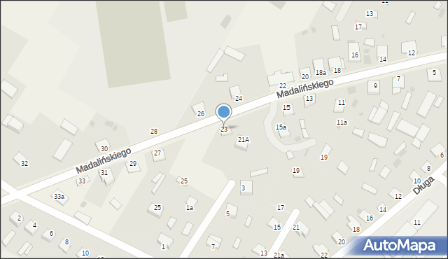 Baranowo, Madalińskiego Antoniego Józefa, gen., 23, mapa Baranowo