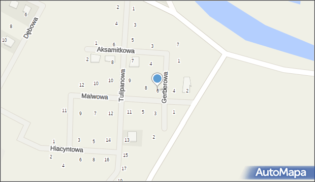 Baranowo, Malwowa, 6, mapa Baranowo