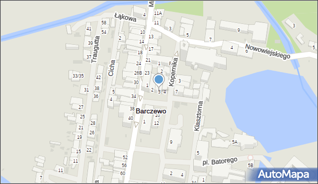 Barczewo, Mazurska, 3, mapa Barczewo
