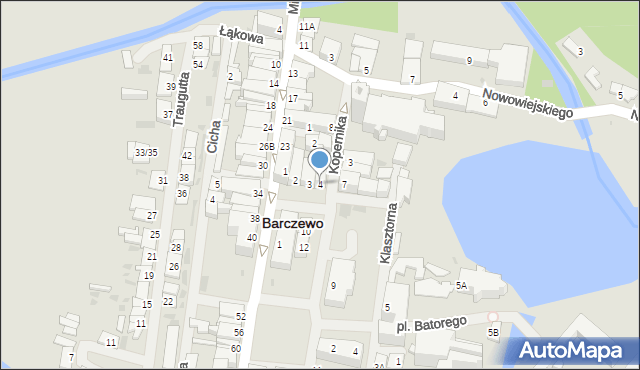 Barczewo, Mazurska, 4, mapa Barczewo