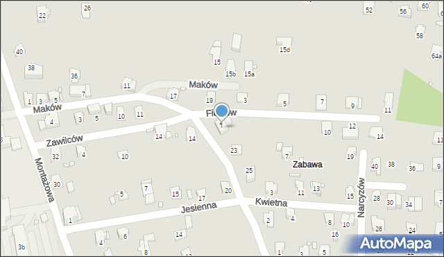 Bielsko-Biała, Maków, 21, mapa Bielsko-Białej