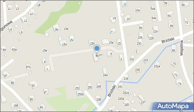 Bielsko-Biała, Matowa, 5b, mapa Bielsko-Białej