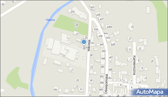 Bieruń, Macieja, 19, mapa Bieruń