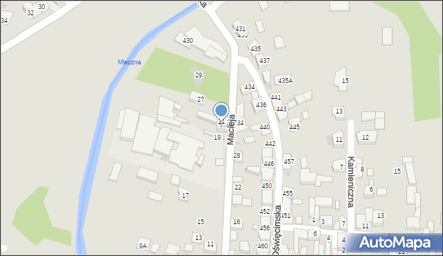 Bieruń, Macieja, 20, mapa Bieruń