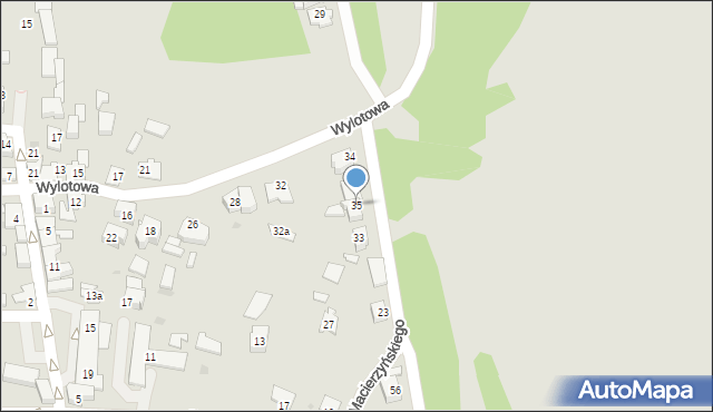 Bieruń, Macierzyńskiego Pawła, ks., 35, mapa Bieruń